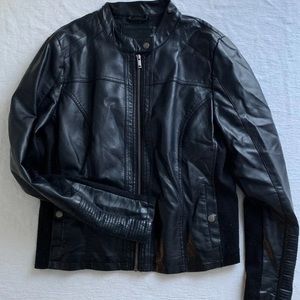 Maurice’s faux leather moto jacket